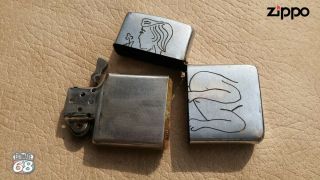 Vintage Zippo Petrol Lighter Vietnam War DA NANG 70 - 71 4