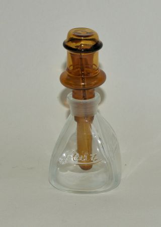 Leitz Glass Jar And Pipette For Brass Microscope.