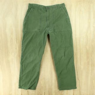 Vtg 60s 70s Og - 107 Military Pants 34 X 31 Tag (32 X 26 Actual) Talon 42 Zip