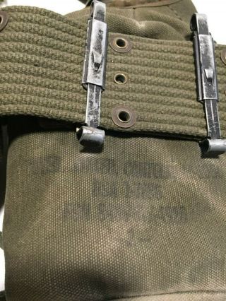 Vietnam Era M1956 Buttpack,  Canteen&Cover,  Suspenders (Belt,  GasMask Bag,  Bandolier) 8