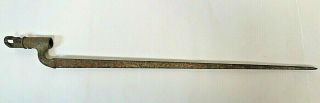 Antique Civil War Socket Triangular Bayonet 21.  5 " Blade