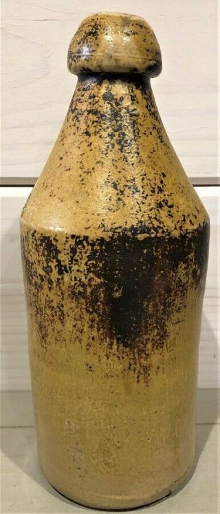 ANTIQUE PHILADELPHIA STONEWARE BEER BOTTLE IMPRESSED G.  S.  TWITCHELL G.  WHITTMORE 5