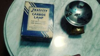 Antique Justrite Carbide Lamp No.  2 - 840.  Mining Steampunk Cosplay Prepper