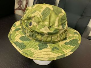 Vietnam era - U.  S.  Army style Boonie Hat,  Parachute Fabric SZ.  7 1/2,  rare 10