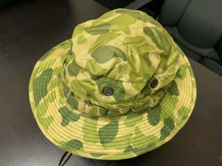 Vietnam era - U.  S.  Army style Boonie Hat,  Parachute Fabric SZ.  7 1/2,  rare 11