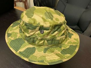 Vietnam era - U.  S.  Army style Boonie Hat,  Parachute Fabric SZ.  7 1/2,  rare 8