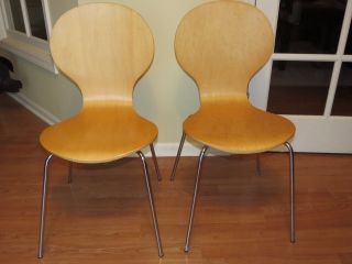 Vintage Mid Century Modern Ant Chairs Bentwood Arne Jacobsen Inspired