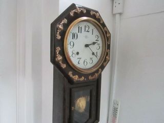 Antique Drop Dial Regulator Wall Clock In Very Good Order