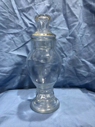 Vintage Apothecary Jar Small 8 1/2 " Tall