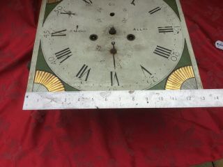 Victorian Painted Dial Grandfather Longcase Clock Movement P Miller Alloa 8
