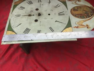 Victorian Painted Dial Grandfather Longcase Clock Movement P Miller Alloa 9