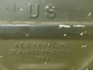 VINTAGE US MILITARY ALUMINUM INSULATED COOLER - Hot Or Cold - 1984 2