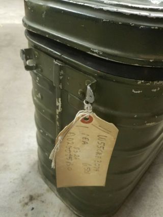 VINTAGE US MILITARY ALUMINUM INSULATED COOLER - Hot Or Cold - 1984 6
