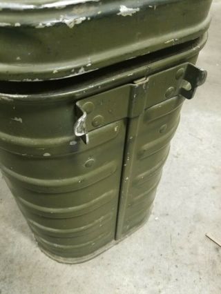 VINTAGE US MILITARY ALUMINUM INSULATED COOLER - Hot Or Cold - 1984 7