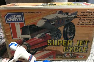 EVEL KNIEVEL JET CYCLE VINTAGE 1976 IDEAL RARE 5