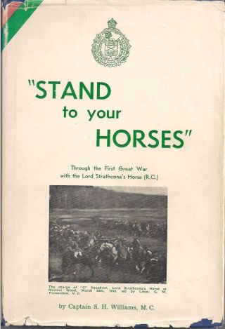 (rare) Stand To Your Horses By S.  H.  Williams (lord Strathcona 