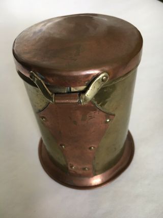 Arts And Crafts Copper And Brass Tea/coffee Caddies 2