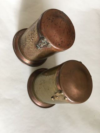 Arts And Crafts Copper And Brass Tea/coffee Caddies 5