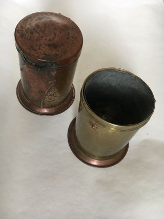 Arts And Crafts Copper And Brass Tea/coffee Caddies 7