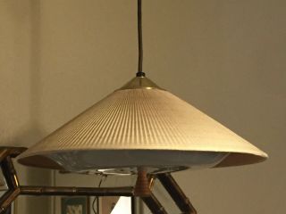 Vintage Mid Century Danish Modern George Nelson Era 1960s Lamp Light Fixture Mcm