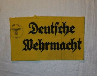 Wwii German Deutsche Wehrmacht Armband With Fieldpost