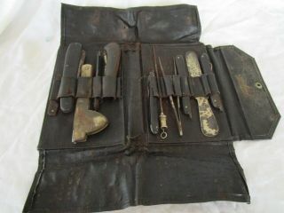 19th C Antique Civil War Pocket Surgeons Kit Bleeder Etc Sharp & Smith