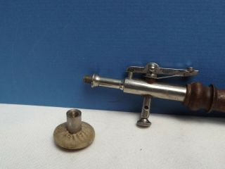 Medical [ Shocking Coil Probe ] Pulse Switch [ Large Style ] Wood Handle [ C1890 10