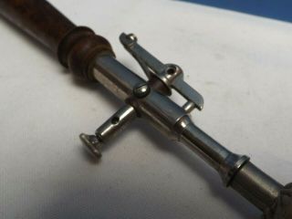Medical [ Shocking Coil Probe ] Pulse Switch [ Large Style ] Wood Handle [ C1890 5