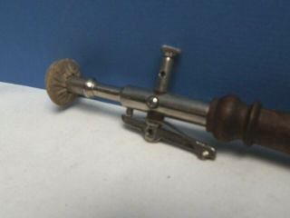 Medical [ Shocking Coil Probe ] Pulse Switch [ Large Style ] Wood Handle [ C1890 7