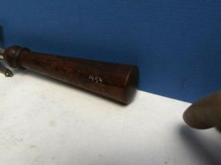 Medical [ Shocking Coil Probe ] Pulse Switch [ Large Style ] Wood Handle [ C1890 8