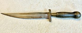 Antique,  American Revolutionary War Fighting Knife C.  1770