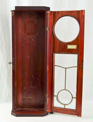 Gustav Becker 3 weight Vienna regulator clock case only @ 1890 Art Nouveau 3