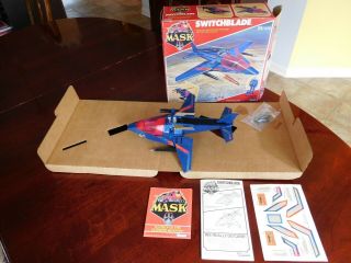 Vintage Toy M.  A.  S.  K.  Switchblade,  Figure,  Instructions,  And Brochure