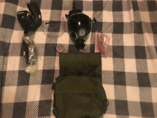 Msa Mcu 2/p Gas Mask Small With Tinted Outsert 3 Second Skins