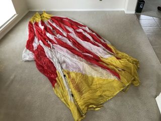 Military Multi Color Round 28 Ft.  Parachute Canopy,  Photo Shoot,  Burning Man.