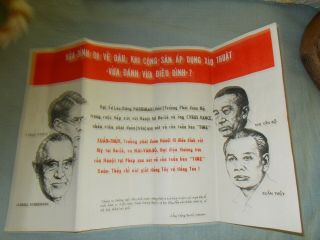 Vietnam War Propaganda Flyer Vietnamese Language Militaria Collectible 1968 RARE 2