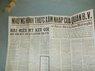 Vietnam War Propaganda Flyer Vietnamese Language Militaria Collectible 1968 RARE 6
