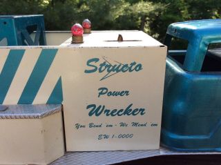 Structo Power Wrecker tow truck vintage 1960’s 9