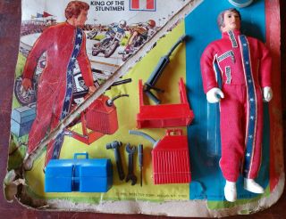 1975 Ideal Toy Corp.  Evel Knievel King of the Stuntmen Racing Set Action Figure 2