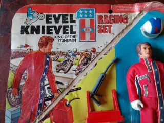 1975 Ideal Toy Corp.  Evel Knievel King of the Stuntmen Racing Set Action Figure 3