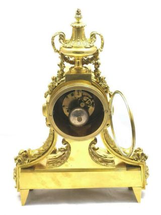 Antique Mantle Clock Breath taking Gilt Bronze 8 Day Bell Striking 1870 S.  Marti 10