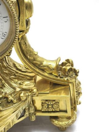 Antique Mantle Clock Breath taking Gilt Bronze 8 Day Bell Striking 1870 S.  Marti 7