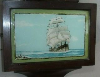 Antique Sessions Banjo Wall Chime Clock Nautical Ship LightHouse 8 - day 7
