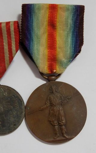 Ww1 1920 War Victory Medal Japanese Japan Badge Commemorative Bronze Award