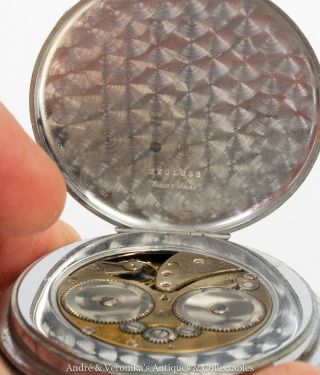 WWII MARE NOSTRUM PANERAI Clock Face Italian NAVY on Swiss Travel Clock Vintage 5