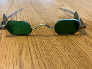 Antique 1800 ' s Quad Lens Sunglasses w/ Case 4