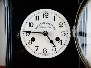 Antique Gustav Becker Mantel Clock in Ebonized Case Striking 8 Day 1920s Germany 3