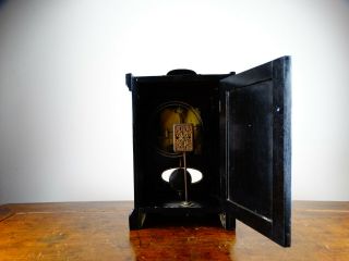 Antique Gustav Becker Mantel Clock in Ebonized Case Striking 8 Day 1920s Germany 7