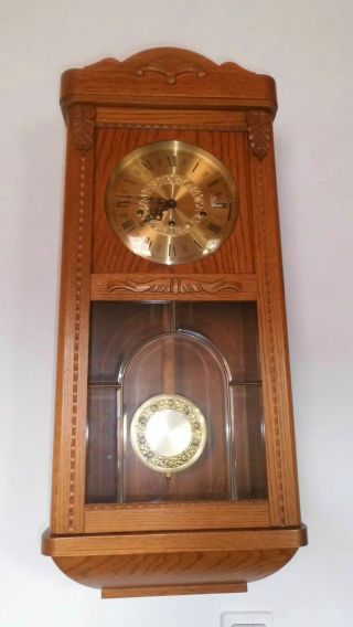 Rare Old Chime Wall Clock Westminster,  3 Melodie,  Westminster.  St Michel,  Whittin