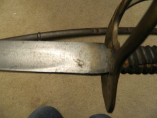 CONFEDERATE DOG RIVER CAVALRY SABRE WITH ASSOCIATED SCABBARD NEEDS TLC 11